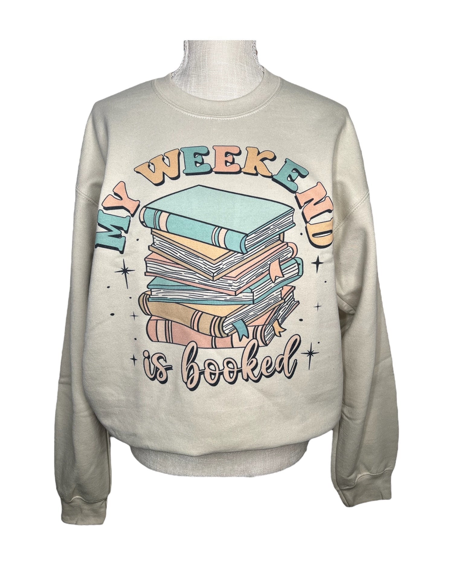 Stay Cozy With 'My Weekend Is All Booked' Sweatshirt