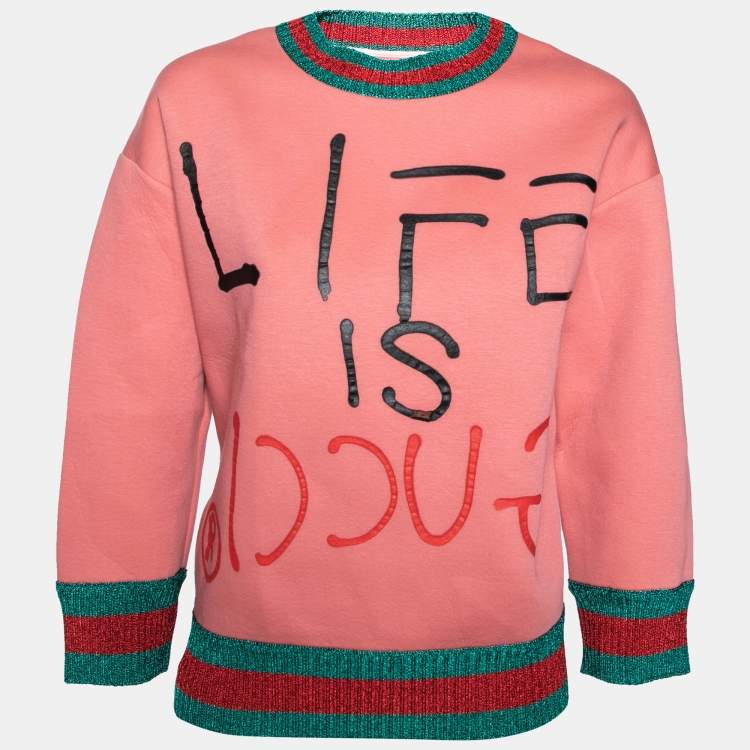 Life Is Gucci Sweatshirt Pink?