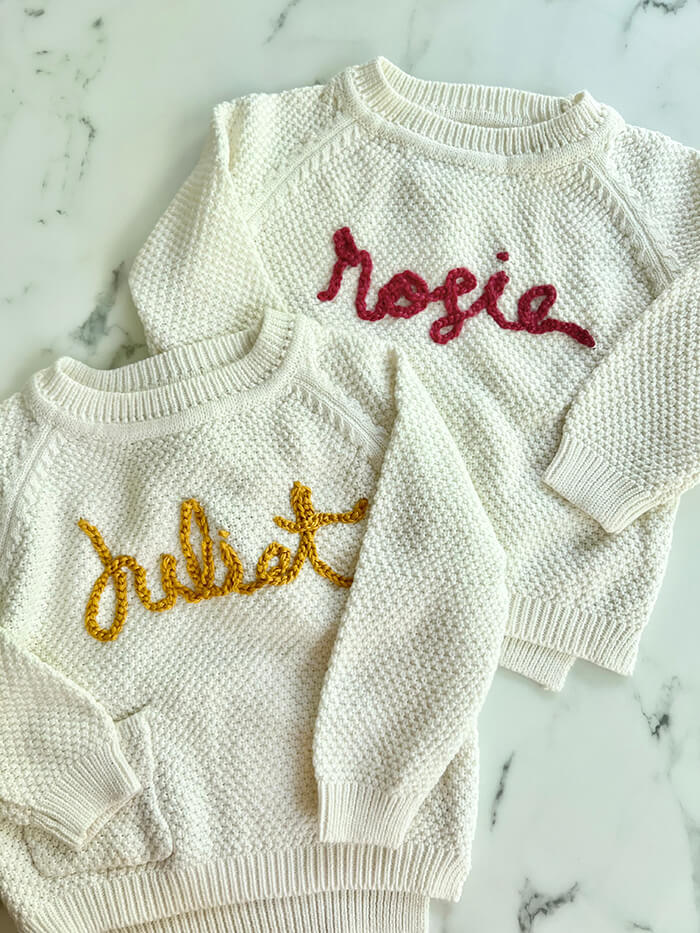 How To Make Name Sweaters?