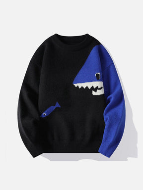 Eprezzy® - Cartoon Shark Sweater Streetwear Fashion - eprezzy.com