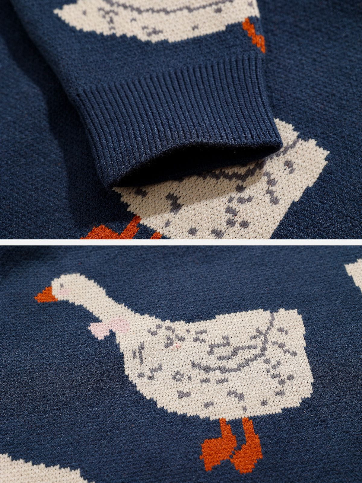Eprezzy® - Cute Duck Knit Sweater Streetwear Fashion - eprezzy.com