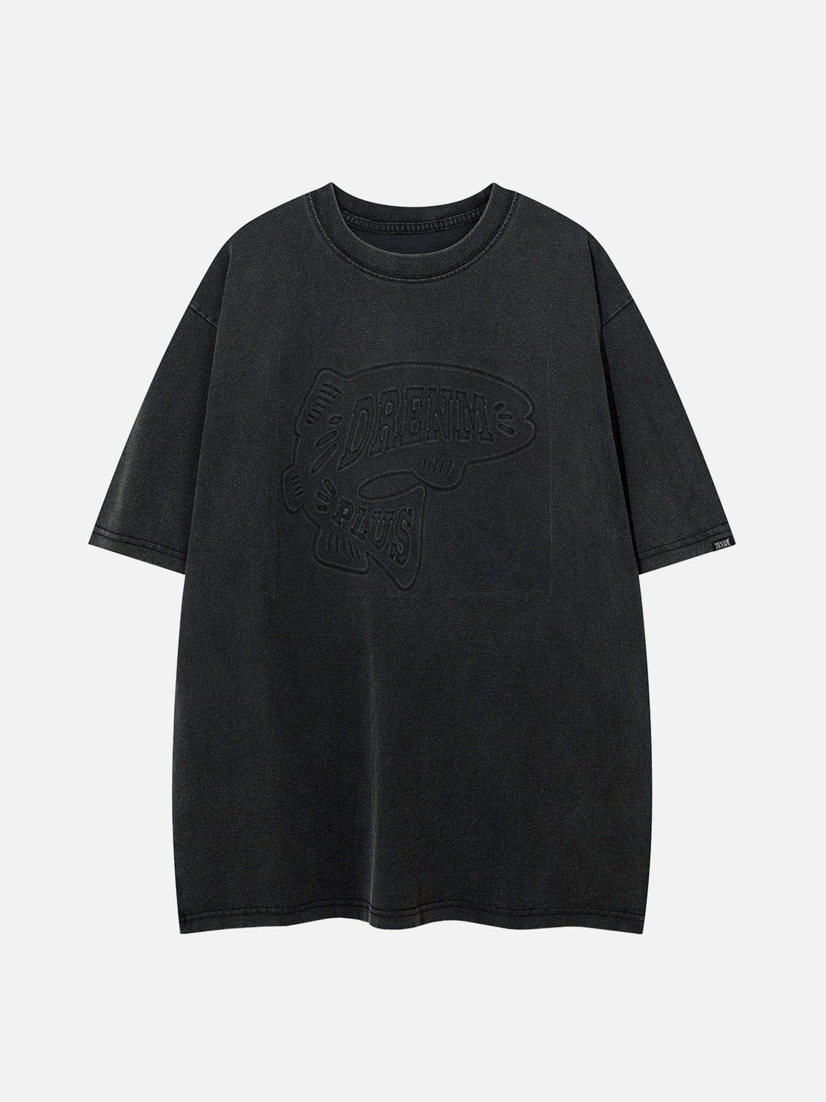 Eprezzy® - Dimensional Stamped Embossed Washed Tee Streetwear Fashion - eprezzy.com