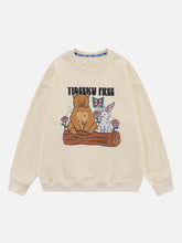 Eprezzy® - Embroidery Bear Rabbit Sweatshirt Streetwear Fashion - eprezzy.com
