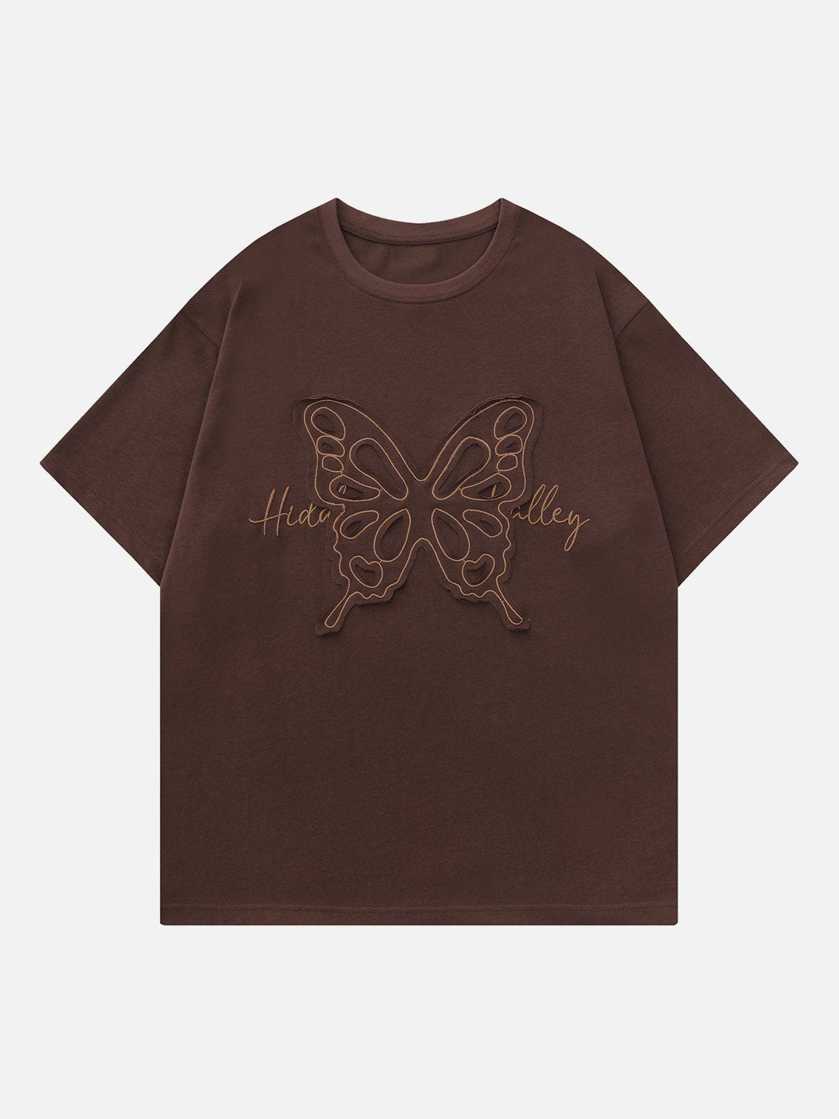 Eprezzy® - Embroidery Butterfly Tee Streetwear Fashion - eprezzy.com