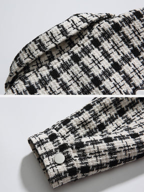 Eprezzy® - Embroidery Checkerboard Jacket Streetwear Fashion - eprezzy.com