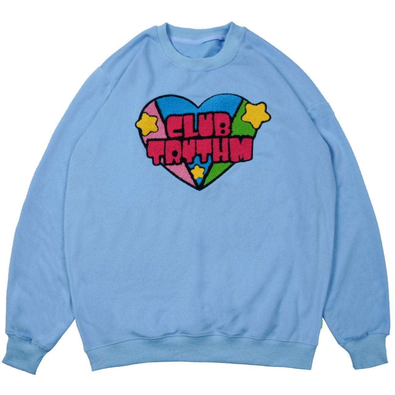 Eprezzy® - Embroidery Heart Sweatshirt Streetwear Fashion - eprezzy.com