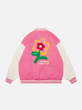 Eprezzy® - Embroidery Patchwork Flowers Patten Jacket Streetwear Fashion - eprezzy.com
