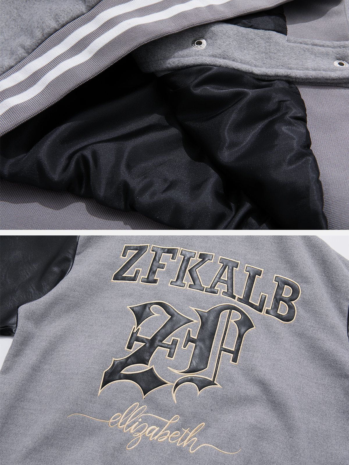 Eprezzy® - Embroidery Patchwork Varsity Jacket Streetwear Fashion - eprezzy.com