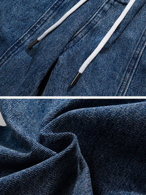 Eprezzy® - Embroidery Print Multi-pocket Jeans Streetwear Fashion - eprezzy.com