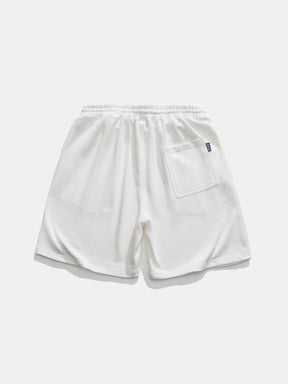 Eprezzy® - Embroidery Solid Color Shorts Streetwear Fashion - eprezzy.com