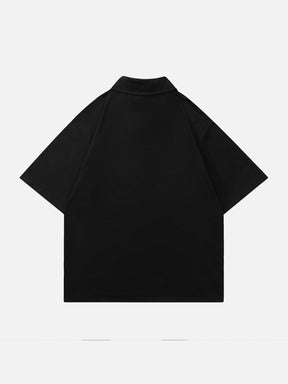 Eprezzy® - Embroidery Split Heart Short Sleeve Shirts Streetwear Fashion - eprezzy.com