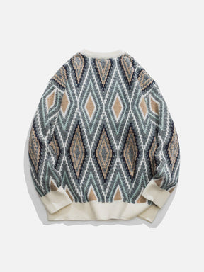 Eprezzy® - Ethnic Style Rhombus Sweater Streetwear Fashion - eprezzy.com