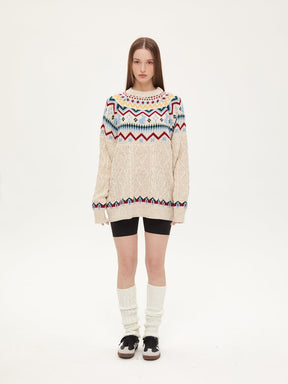 Eprezzy® - Fair Isle Knitted Sweater Streetwear Fashion - eprezzy.com