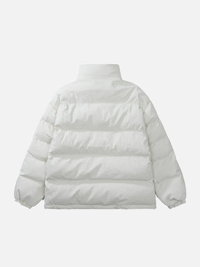 Eprezzy® - Fake Two Polo Collar Winter Coat Streetwear Fashion - eprezzy.com
