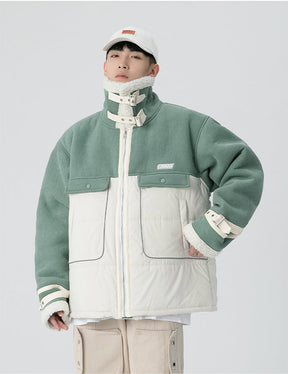 Eprezzy® - Faux Wool Green Jacket Streetwear Fashion - eprezzy.com