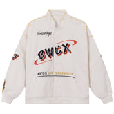 Eprezzy® - Flame Embroidery Jacket Streetwear Fashion - eprezzy.com