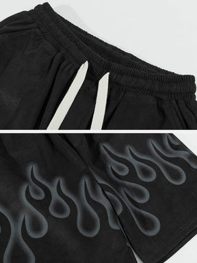 Eprezzy® - Flame Graphic Shorts Streetwear Fashion - eprezzy.com