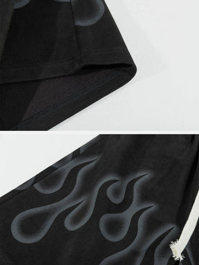 Eprezzy® - Flame Graphic Shorts Streetwear Fashion - eprezzy.com