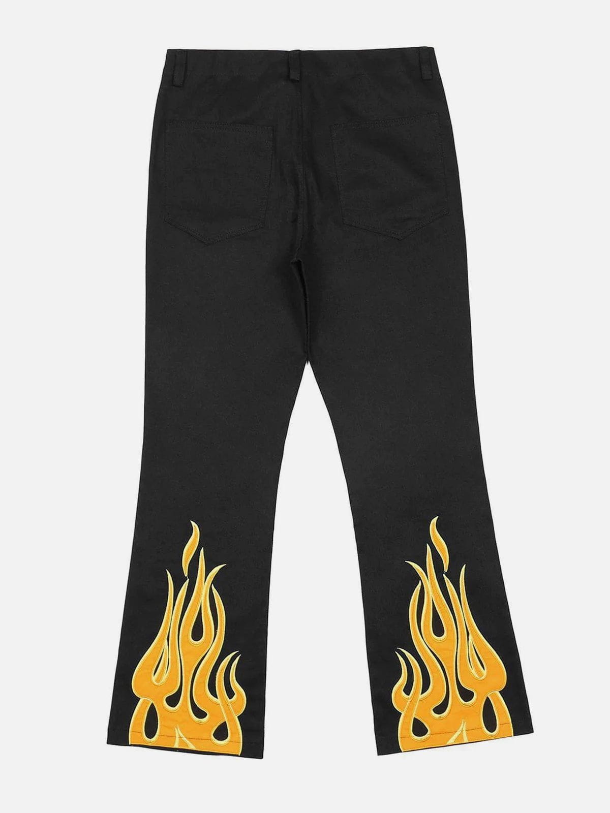 Eprezzy® - Flame Letters Print Pants Streetwear Fashion - eprezzy.com