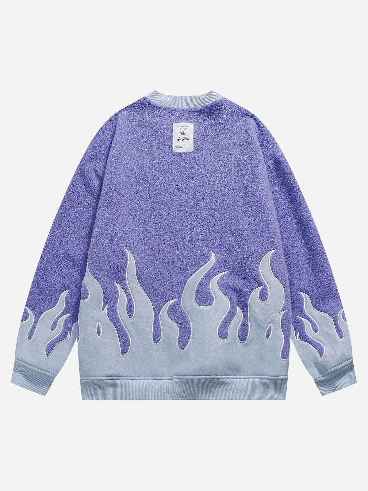 Eprezzy® - Flame Patchwork Sweatshirt Streetwear Fashion - eprezzy.com