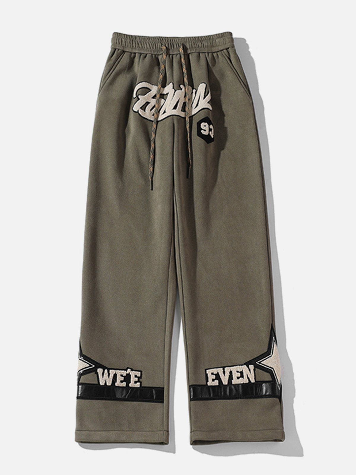 Eprezzy® - Fleece Suede Sweatpants Streetwear Fashion - eprezzy.com