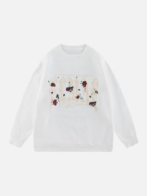 Eprezzy® - Floral Print Sweatshirt Streetwear Fashion - eprezzy.com