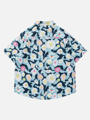 Eprezzy® - Flower All-over Print Short Sleeve Shirts Streetwear Fashion - eprezzy.com