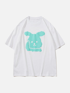 Eprezzy® - Foam Rabbit Print Tee Streetwear Fashion - eprezzy.com