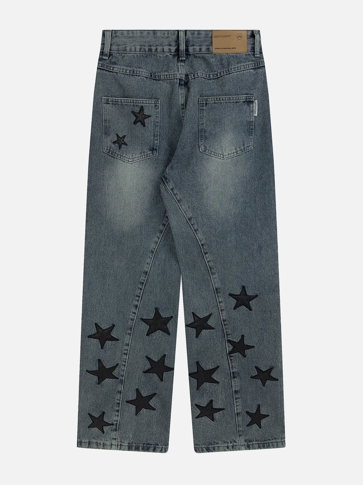 Eprezzy® - Foot Mouth Star Jeans [⭐] Streetwear Fashion - eprezzy.com