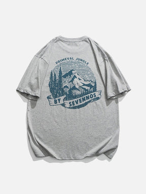 Eprezzy® - Forests Mountains Print Tee Streetwear Fashion - eprezzy.com