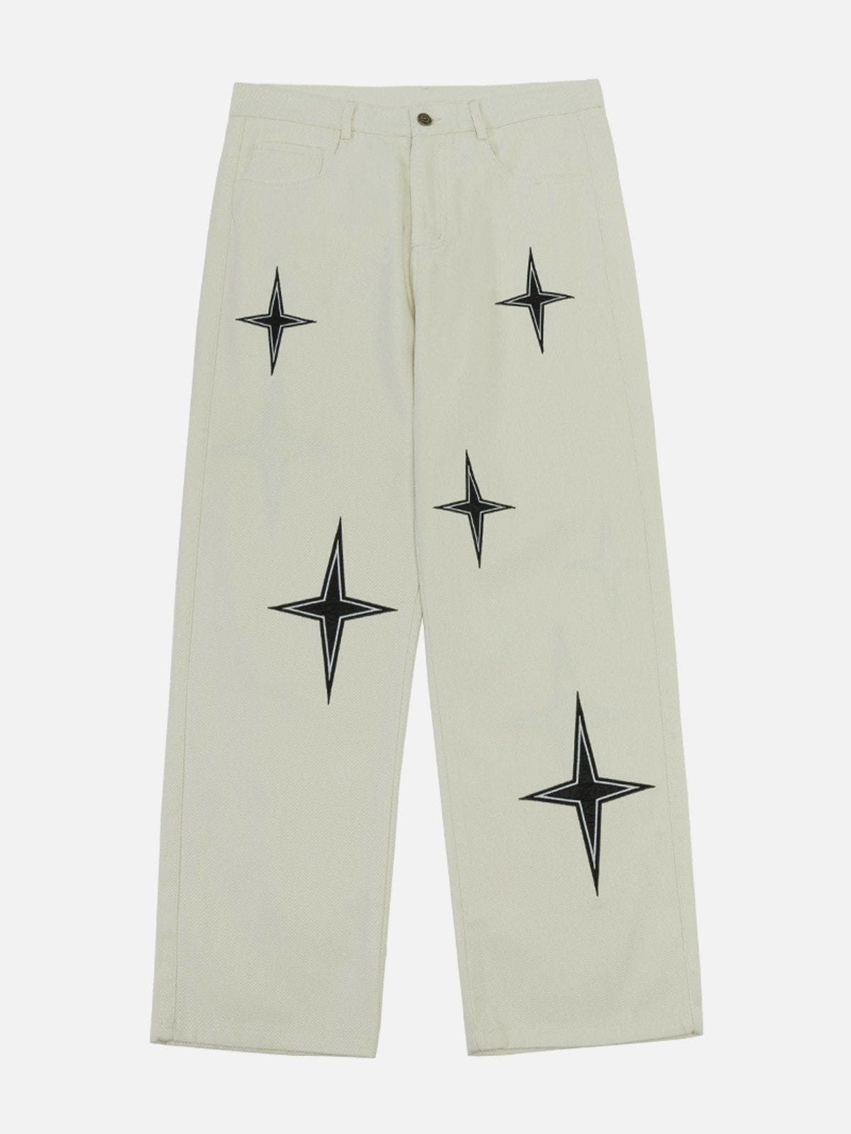 Eprezzy® - Four-pointed Star Print Pants Streetwear Fashion - eprezzy.com