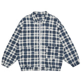 Eprezzy® - Frayed Check Pattern Jacket Streetwear Fashion - eprezzy.com