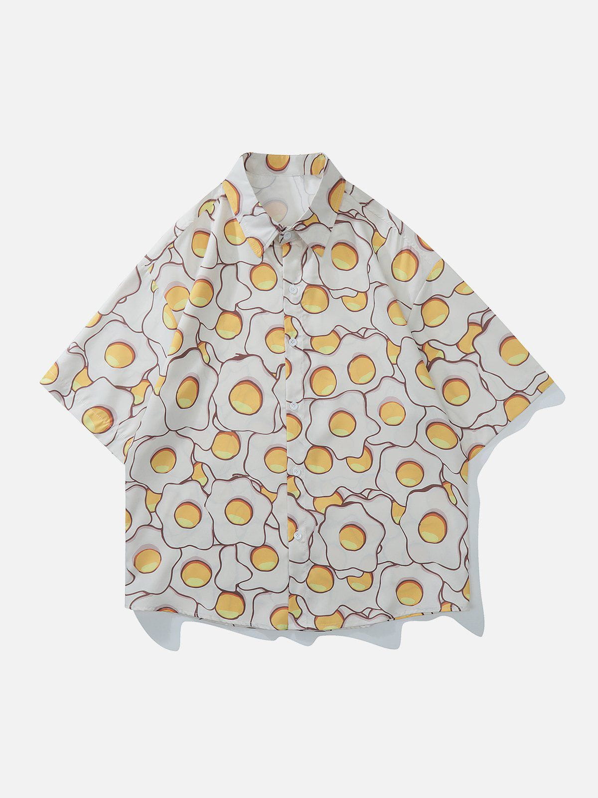 Eprezzy® - Fried Eggs Element Short Sleeve Shirts Streetwear Fashion - eprezzy.com