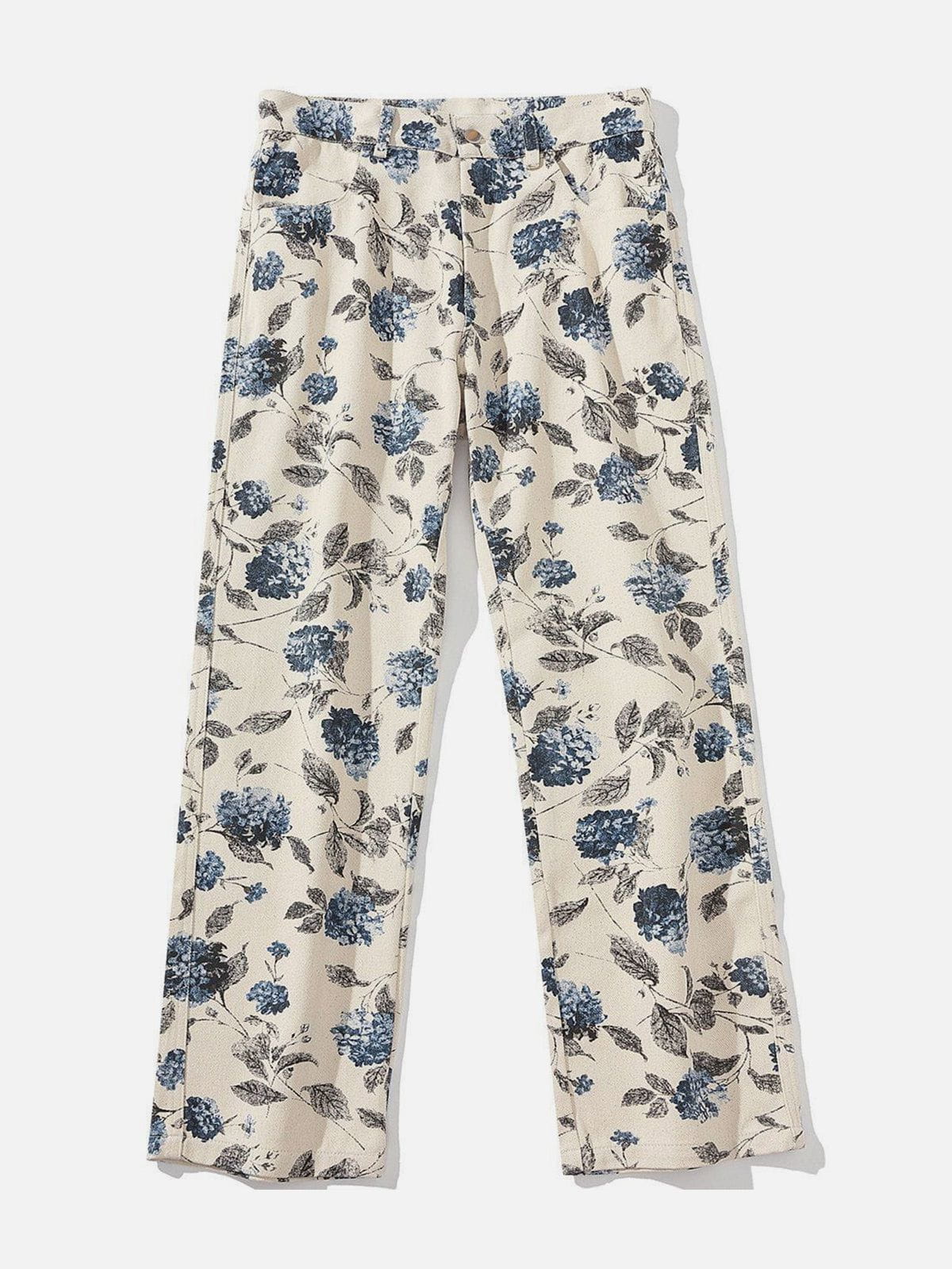 Eprezzy® - Full Flower Print Pants Streetwear Fashion - eprezzy.com