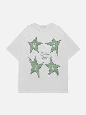Eprezzy® - Ghost Star Print Tee Streetwear Fashion - eprezzy.com