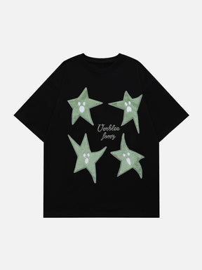 Eprezzy® - Ghost Star Print Tee Streetwear Fashion - eprezzy.com