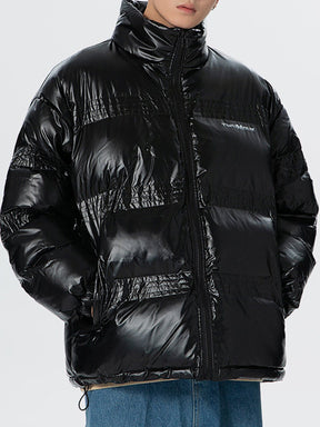 Eprezzy® - Glossy Gradient Letters Winter Coat Streetwear Fashion - eprezzy.com