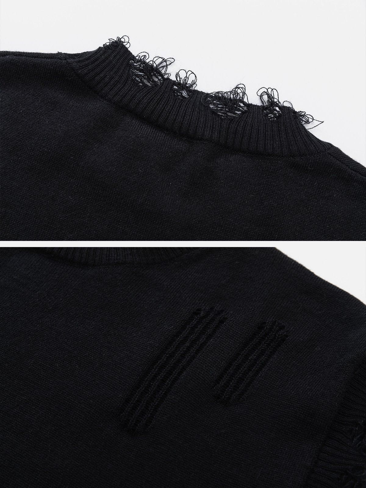 Eprezzy® - Gothic Letter Print Sweater Vest Streetwear Fashion - eprezzy.com
