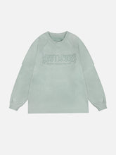 Eprezzy® - Gothic Monogram Suede Sweatshirt Streetwear Fashion - eprezzy.com