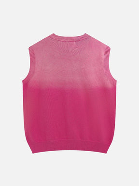 Eprezzy® - Gradient Sweater Vest Streetwear Fashion - eprezzy.com