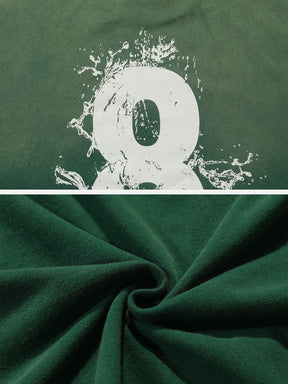 Eprezzy® - Gradient Washed Letter Print Sweatshirt Streetwear Fashion - eprezzy.com