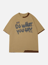 Eprezzy® - Graffiti Monogram Print Tee Streetwear Fashion - eprezzy.com