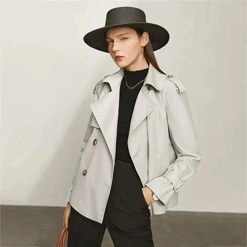 Eprezzy® - Gray Trench Coat Streetwear Fashion - eprezzy.com