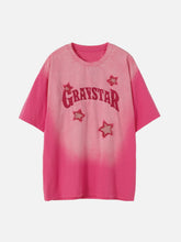 Eprezzy® - Graystar Patch Gradient Vintage Washed Tee Streetwear Fashion - eprezzy.com