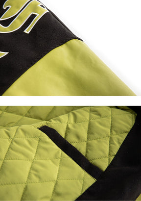 Eprezzy® - Green Letter Pattern Jacket Streetwear Fashion - eprezzy.com