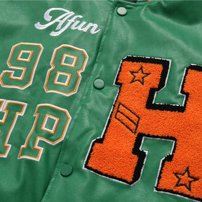 Eprezzy® - Green RICHMOND Baseball Jacket Streetwear Fashion - eprezzy.com