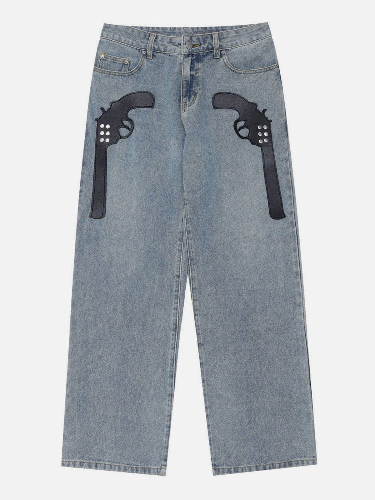 Eprezzy® - Gun Pattern Jeans Streetwear Fashion - eprezzy.com