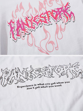 Eprezzy® - Heart Flame Print Tee Streetwear Fashion - eprezzy.com