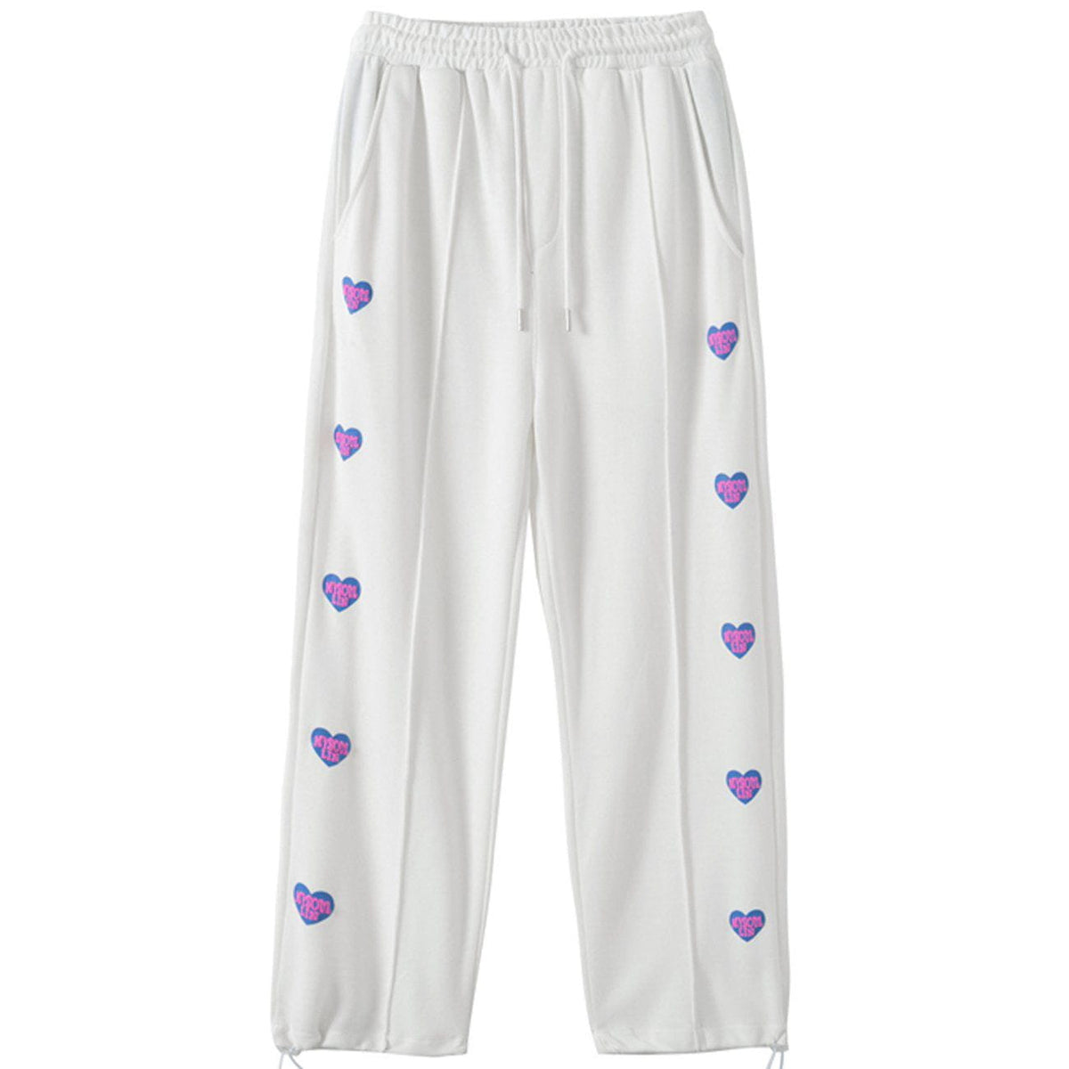 Eprezzy® - Heart-shaped Drawstring Sweatpants Streetwear Fashion - eprezzy.com