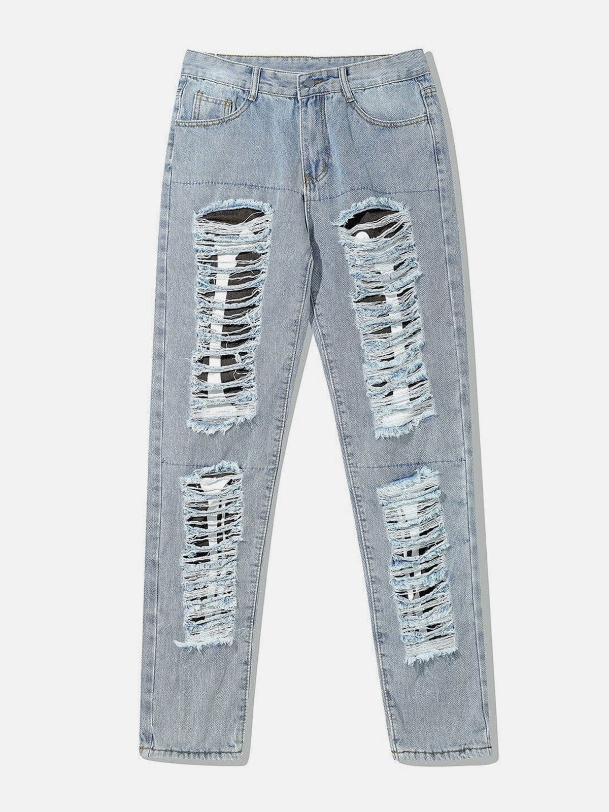 Eprezzy® - Holes To Hide Bones Jeans Streetwear Fashion - eprezzy.com